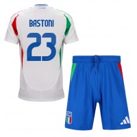 Maglie da calcio Italia Alessandro Bastoni #23 Seconda Maglia Bambino Europei 2024 Manica Corta (+ Pantaloni corti)